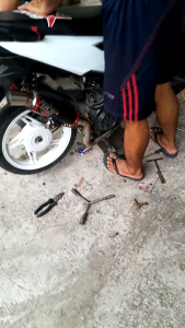 Knalpot Racing RKS racing coating inlet 50mm dan 38mm Beat Mio Vario Scoopy-FI beat delux dll