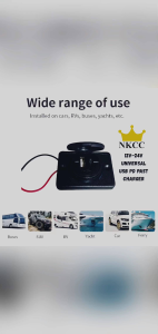 USB PD Past Charger with cover water proof | Past Charging Led light USB charger 12V/24V