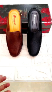 Giày sục nam da bò nguyên tấm..thiết kế thoáng mát..đế cao su non mềm mạichống trơn trượt