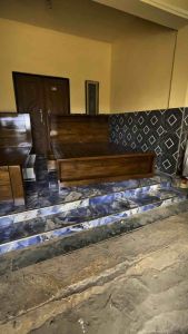 2 Pcs Dipan Anak dan Dewasa Tempat Tidur Laci Minimalis Kayu Jati Tua