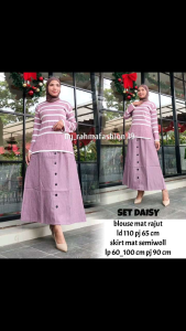Set daisy rajut salur