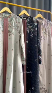 Kirana Dress Gamis Motif Cantik Simple Kekinian: Produk Terbaru Amore by Ruby
