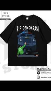 Kaos Diam Ditindas Bersuara Ditindas Rip Demokrasi Baju T-shirt Distro Pria Wanita Premium