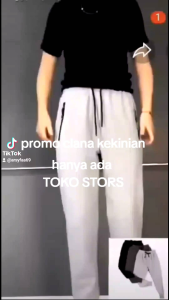 promo Paket hemat 100 ribu dapat 4 pcs Celana Jogger Training panjang Pria bahan babyterry