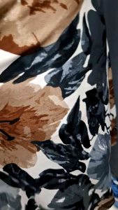 เกาหลี ผ้ายืดลายสวย ผ้าหน้ากว้าง60"ผ้าม้วนตัดแบ่งเป็นเมตรลายดอกไม้สวย ผ้าเนื้อดี