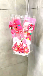 SET QUÀ TẶNG KẸP TÓC BUỘC TÓC GẤU DÂU LOTSO QUÀ TẶNG 1/6 CHO BÉ