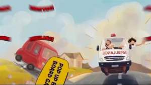 [ADEEVATHAR] Pop Up Book & Boardgame Ambulance Impian Studio