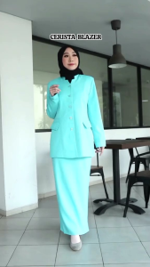 BLEZER GURU HIMPAUDI /STELAN GURU TK BIRU MUDA /STELAN BLEZER PEGAWAI BANK /BAJU DINAS ASNPNSGURUPEMDA PEGAWAI RUMAH SAKIT KLINIK