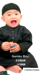 baju jubah koko gamis anak bayi laki-laki usia 0-4 tahun new born fre peci