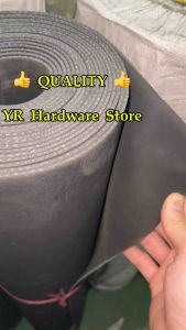 Black Rubber Sheet With Cotton Inside ( 1mtr width ) 1.5mm 3mm 4.5mm 6mm Getah Gasket