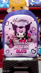TAS KUROMI SANRIO: TAS SEKOLAH ANAK PEREMPUAN MOTIF KUCING KUROMI TERBARU 2024