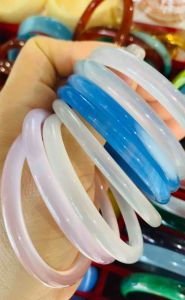 Vòng tay bản tròn tăm đá Mã Não cao cấp(1vòng) phong thuỷ sang chảnh tài lộc