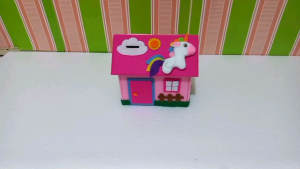 Celengan Karakter Flanel Tabungan anak bentuk rumah