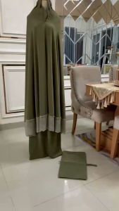 Mukena Dewasa MARBELLA ANTI UV Berdagu Mewah Renda Cantik Tas Sajadah Mukenah Hantaran Lebaran Jumbo Elegabt