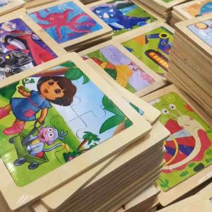 Đồ chơi bộ tranh xếp hình ghép hình lắp ráp gỗ 9 mảnh - tranh ghép gỗ 9 miếng thông minh phát triển trí tuệ cho bé giá tốt nhất