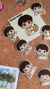 [12-pc] Kawaii Kinoko for Every Mood stickers pack/ chibi stickers emoji /note sticker/ stickers/ labels/ scrapbook