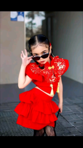 ชุดตรุษจีน น่ารักๆ กระโปรงชั้นสวยๆ แฟชั่นเด็ก แฟชั่นลูกสาว