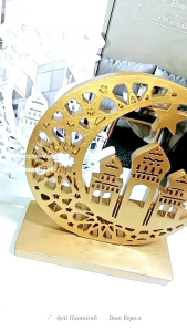 PAJANGAN DEKORASI RUANGAN RUMAH/HIASAN MEJA DLL/MODEL BULAN SABIT/ORNAMEN MESJID/BAHAN FIBERGLASS.