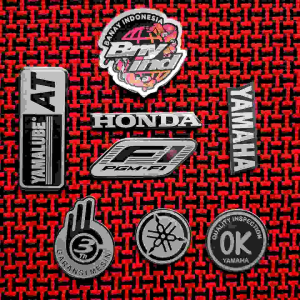 Emblem Fi Pgm Fi Honda Stainless