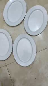 Đĩa phíp trắng bóng đặt thịt gà các đồ dùng đa năng chịu nhiệt hàng Cao cấp việt nam