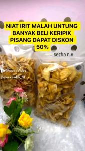 KERIPIK PISANG KEPOK - 450 GRAM Snack Sehat & Enak