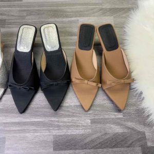 Dép Nữ Quai Nơ Gót Đế Xuồng Nhẹ Big Size 35–42