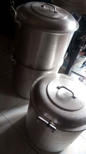 SUPER SPECIAL BOILER KALDERO BIGSIZE AND HEAVY DUTY SIZE HIEGHT 48CM / LAPAD 48CM GOOD FOR BULKY COOKING ALUMINUM KITCHEN PANG PARES LUGAW MAMIHAN