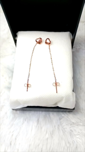 Bundara Acc-1622 Korean style anting juntai gold titanium anti karat Anting jurai love