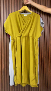 Casilda Dres Daster Kimono Tali Belakang Polos Cringkle Airflow Premium