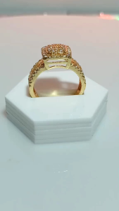 Cincin Wanita Emas 24k Anti Karat & Koin Logam 1991 Ori