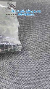 Ốc Vít Đầu Bằng Dẹt M4x8mm Ren Mịn Túi 500 Con (390g) – Bắt Ampli Cục Đẩy Phụ Kiện Kim Loại