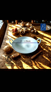 Wajan 25cm - 100% Aluminium Murni Yang di Tempa - Tebal