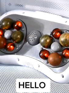 Hiệu Qủa Bất Ngờ Để Có Được Eo Thon? Máy Massage Bụng Thương Hiệu Emma Mart Với 2 Vòng Xoay Đá Nóng Himalaya Đai Mát Xa Bụng Lưng Tặng Kèm 1 Chai Tình Dầu Gừng & 5 Viên Ngải Cứu