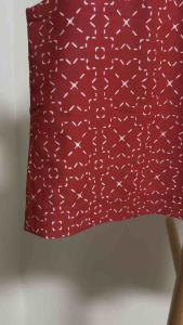 ❤️❤️Red Colour Modern Pattern Batik Stamp XL Size Crop Top Sleeveless❤️❤️