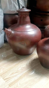 Kendi Teko Air Tanah Liat Gerabah Kapasitas 5 Liter: Tempat Air Minum Unik Wadah Air Tradisional Jawa Tembikar Klasik Etnik