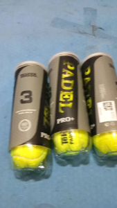 BOLA PADEL TELOON PRO+ BLACK ORIGINAL 1 TUBE ISI 3 PROMO KUAT AWET PADELBALL PRACTICE & TOURNAMENT
