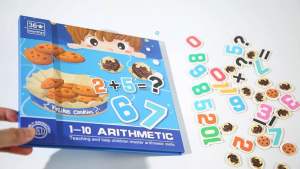 Cookie Magnetic Arithmetic Book: Interactive Learning for Kids