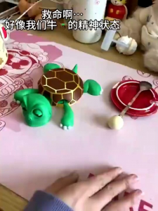 Turtle Coaster Tatakan Gelas Plastik tahan panas lucu Mainan Kaget Tatakan kura kura kaget Dekorasi Meja Shocked Turtle toys
