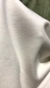 vải thun cotton Hàn co dãn 4 chiều _( khổ 1m65) màu trắng kem dày vừa mềm không nhão may đầm váy áo quần vv