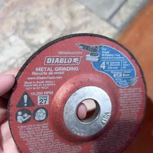 Diablo 4 in. x 1/4 in. x 5/8 in. Metal Grinding Disc with Type 27 Depressed Center
