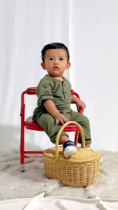 Shaka Baby Set Boy by Andiennayla - Baju dan Celana Anak Laki-laki dengan Bahan Baby Terry CVC
