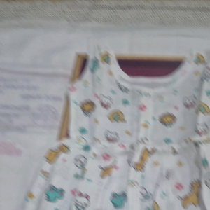 Muslin Button Frock 9 To 12 Months Pure Soft