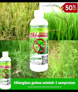 KILL GRASS 1 LITER dan 250 ML BELI 3 GRATIS 1 HERBISIDA BIOLOGIS ORIGINAL