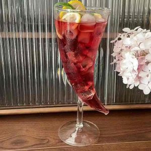 แก้วน้ำ แก้วใส่เครื่องดื่ม สมูทตี้ น้ำผลไม้ แก้วแชมเปญ แก้วไวน์ค็อกเทล 410 มล. สําหรับบาร์