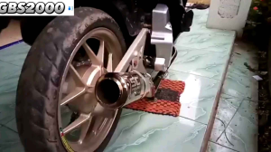 knalpot sc vario 125 dan 150 new almpu LED racing full bunglon