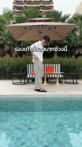 KANDAL KD0102 Akross รองเท้าแตะส้นแบนผู้ชาย/ผู้หญิง สีดำ น้ำหนักเบา กันน้ำ แห้งไว ไซส์ 37-42