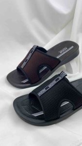 [7J05] รองเท้าแตะ ผู้ชาย แบบสวม แอดด้า ADDA หน้าผ้า สีดำ สีน้ำตาล ไซส์ 39-45 (พร้อมส่ง)