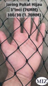 Cut : 3"Inci(76MM) 380/30 Fishing Net Pukat Baru PE Poly Net Pukat Laut Pukat Nelayan Pukat Bubu Pukat Pagar Ayam