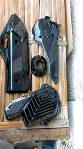 tutup radiator part list corong dan tameng knalpot pcx 160 karbon