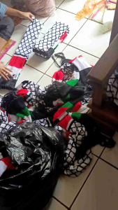 SYAL SELENDANG RAJUT PALESTINA (TULISAN)